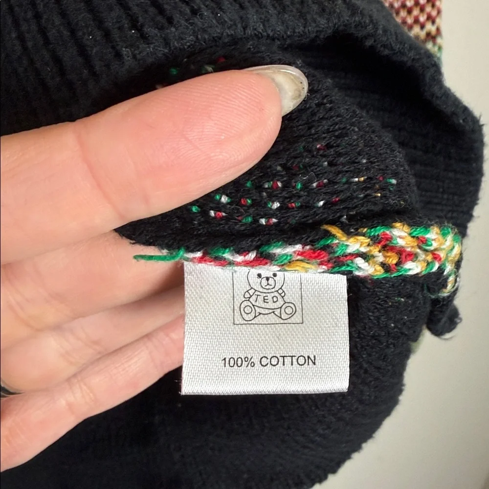 Teddy Fresh Crewneck Rainbow Striped Sweater Size Small